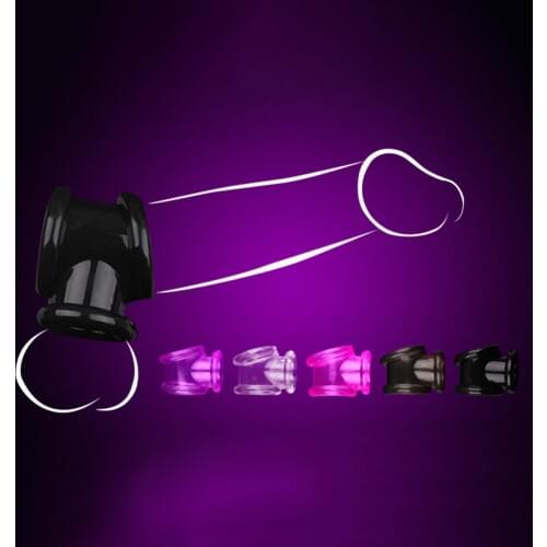 Soft TPE Men Delay Ejaculation Strong Climax Cock Ring Penis Lock Adult Sex Toys for man Help to make erection longer and larger