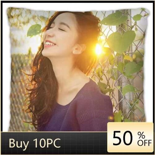 "Love Apartments" Lou Yixiao Pillowcase Star Real Person Photo Poster Cushion Cover Souvenir Home Decor Throw Pillow Covers