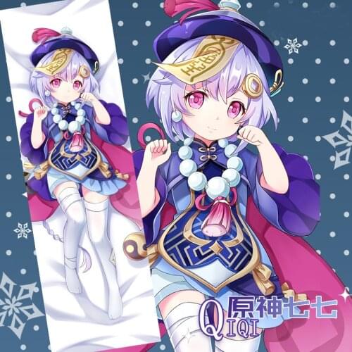 Original Genshin Impact QiqiI Cosplay Dakimakura Hugging Body Pillow Case Japanese Anime Pillow Cover Xmas Gifts