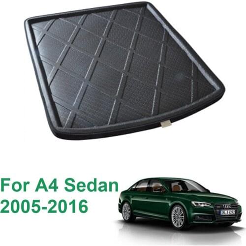 Tray Trunk Floor Carpet Mats Carpets Pad Mat For A4 Sedan B7 & B8 2005-2016 Sedan Auto Car Rear Boot Cargo Liner