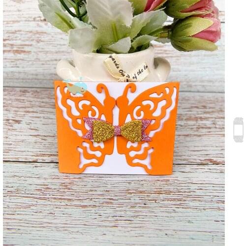 Hollow Butterfly Wedding Cut Dies Metal Scrapbooking Stencil for Albums Paper DIY Gift Cards Decoration Embossing Dies New 2021