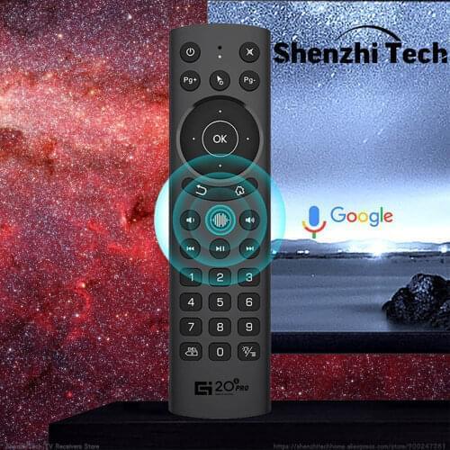 G20S PRO Air Mouse Remote Control with Backlit Duplicator IR and Wireless 2.4GWIFI Universal Controller for Android Smart TV Box