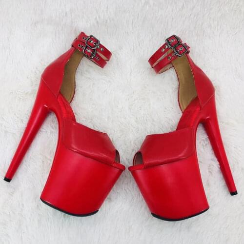 Leecabe 20cm/ 8inches lady fashion platform high heel sandals pole dance shoes