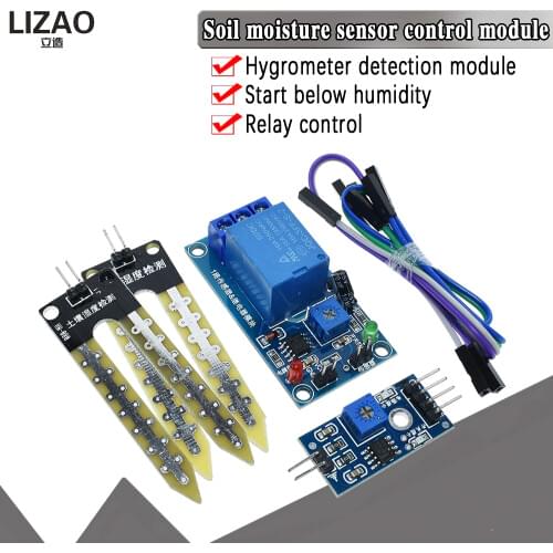 Smart Electronics 3.3V 5V 12V Soil Moisture Hygrometer Detection Humidity Sensor Module For arduino Development Board