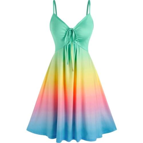 Wipalo Plus Size Summer Dresses