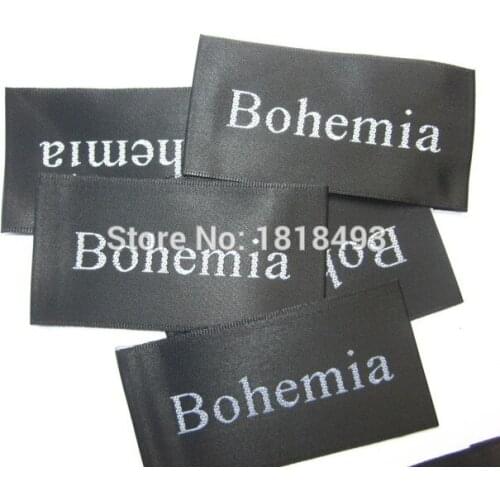 Customized big size clothing labels/logo/windbreaker collar labels/custom clothing tags/clothes label printing Free Shipping