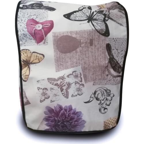 Protective stain fabric cover for THERMOMIX TM6 TM5 TM31 model flowers and butterflies