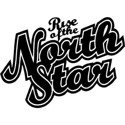 15.2*11CM RISE OF THE NORTH STAR Fashion Car Decal Vinyl Car Styling Stickers Accessories Black/Silver C9-0405