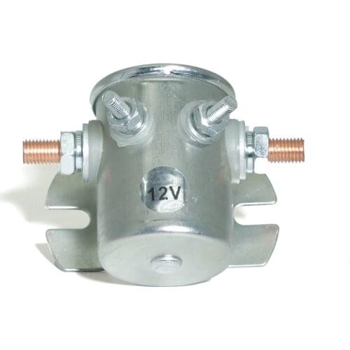 Relay Switch Winch Solenoid Electromagnetic for Golf Carts Auto Parts Marine 114208 114218 66-702 12V DC Max 150A Nickel Plating