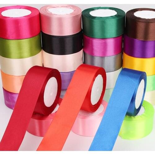 40mm 25Yards/roll craft silk satin ribbon bowknot handmade gift packaging party wedding decoration
