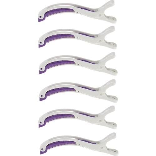 6pcs Professional Hairdressing Salon Styling Sectioning Clips Clamp Hair Pin