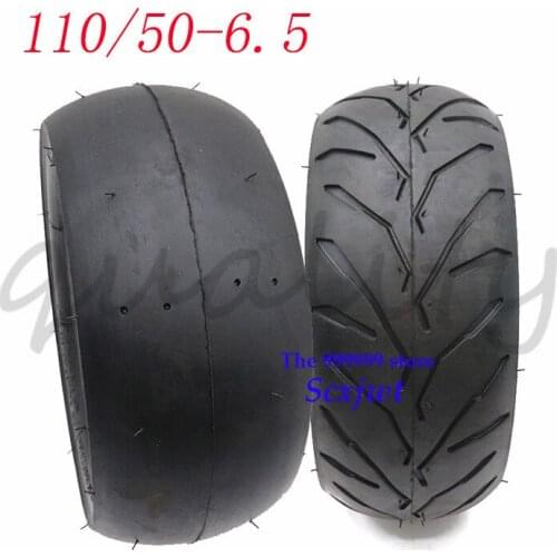 11 Inch 110/50-6.5 Tubeless Tyre Vacuum Thickening Tire for 47cc, 49cc Mini Motorcycle Dirt Bike Wheel Wear Resistant Tire