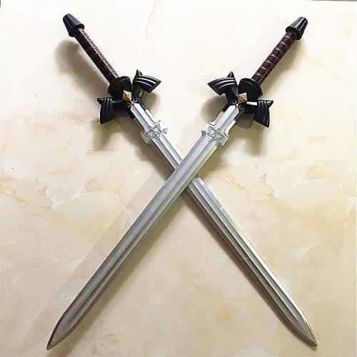 80cm Black skysword Link Cosplay PU Sword Cos Prop Halloween toy Weapon Role Play Action Figure Safe Children Toy