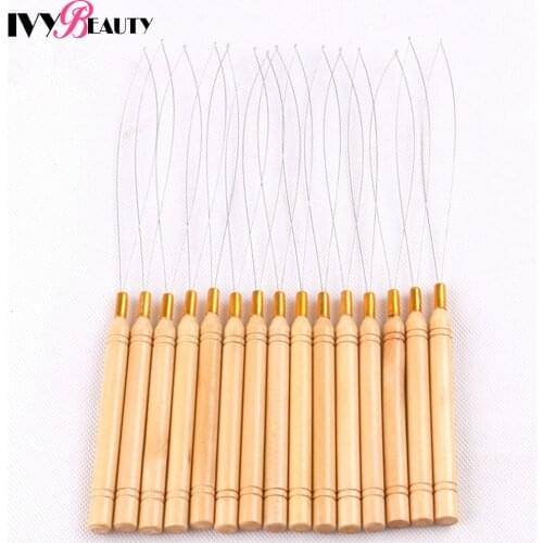 5 pcs micro rings loop tool loop threader pulling needle used with hair plier and beads for human hair feather extension tools