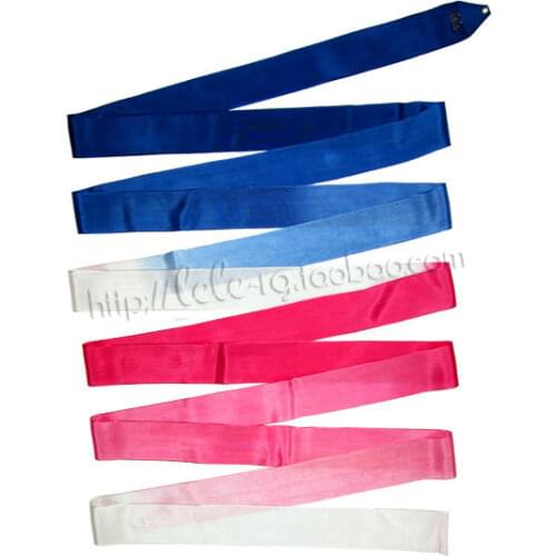 Two Gradient color Rhythmic Gymnastics Ribbon