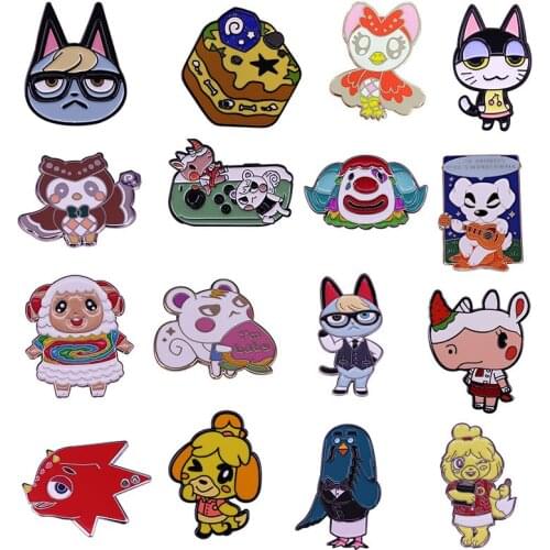 Cute Anime Games Hard Enamel Pins Cartoon Brooches Women Men Lapel Badges Backpack Collar Fashion Jewelry Gifts For Kids Friend