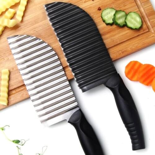Multi purpose fancy Stainless Steel Black Titanium chopper for sliced potato chips