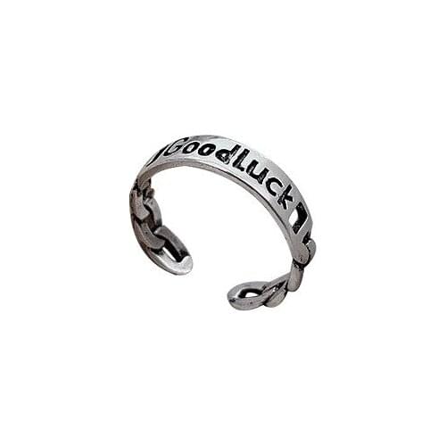 GoodLuck Ring Fashionable new creative design simple retro Roman digital opening adjustable high quality ring