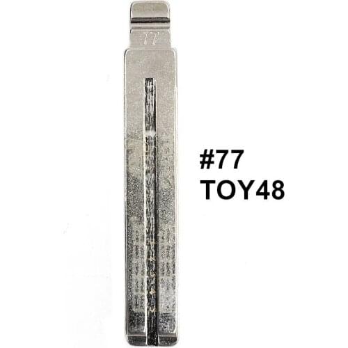 5pcs 2 IN 1 Lishi TOY48 #77 Engraved Line Key Blade Scale Shearing Teeth Cutting Key Blank For Toyota Lexus New Subaru