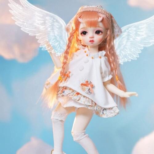 New Arrival YY BJD Doll 1/6 Ball Jointed Dolls Mini Horn Angel Dragon YOSD MM Body Gifts for Children IMDA RL Littlefee