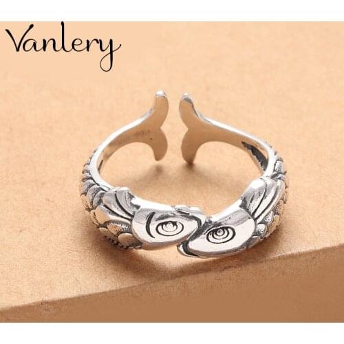 Charming Original Design Bohemian Fish Rings For Women Fashion Open Finger Rings Female Boho Jewelry 2021