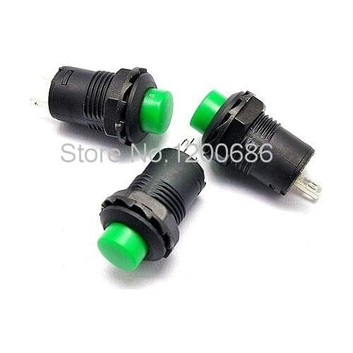 No lock switch / self-reset button switch / DS-425B 12MM green diameter