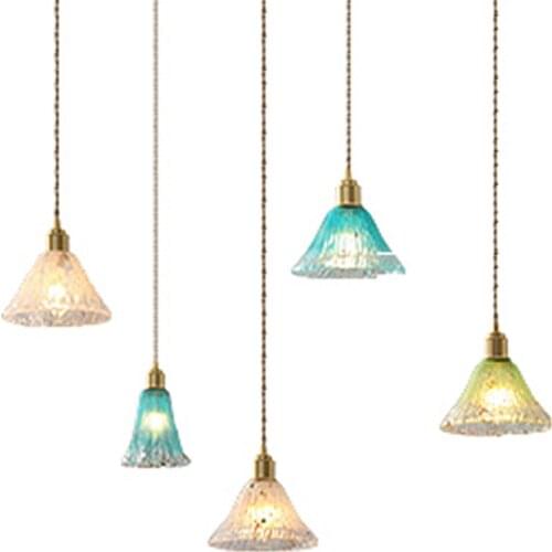 Stained Glass Pendant Lamp Nordic Kitchen Hanging Lights Bar Table Restaurant Dining Room Indoor Lighting Light Fixtures Decor