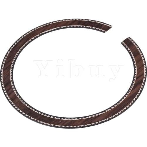 Yibuy Wood Color Rosewood Acoustic Guitar Rosette Classical Soundhole Rosette B-23