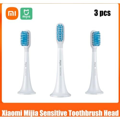 Xiaomi Mijia Sensitive Replacement Toothbrush Head 3 Count for Xiaomi Mijia T1300/T500 Sonic Electric Toothbrush