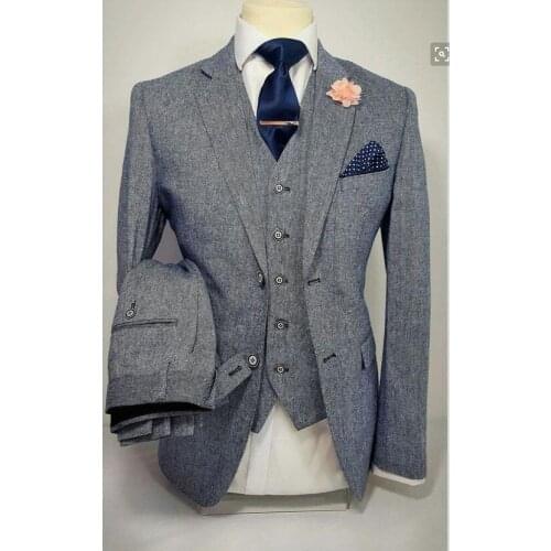 Custom Made to Measure TAILCOAT,BESPOKE BLACK Groom Tuxedos with GREY PANTS, WHITE VEST,Tailored mens LONG TAIL DINNER TUXEDOS