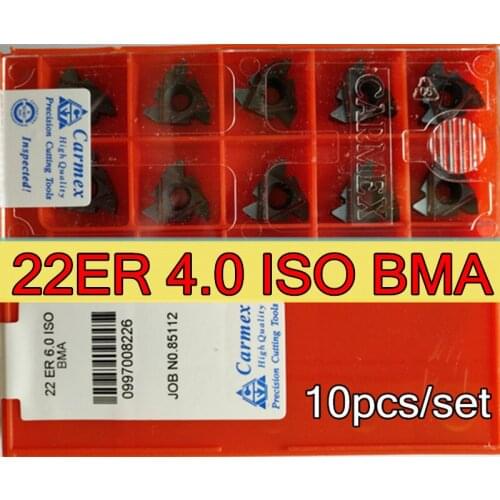 22ER 4.0ISO BMA 10pcs Carmex carbide insert Processing: stainless steel and alloy steel, etc