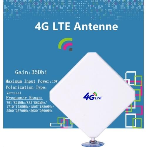 Lot of 5 Indoor 4G 35DBI 2* TS9 Mimo Antenna for Huawei 4G Modems E5776 E859 E5375 E3276 E392 E5571 E8278