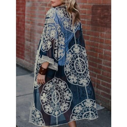 ZAFILLE Lace Cardigan Pareo Beach Swimsuit Cover Up Summer Dress Swimsuit Womens Beach Dress Beach Wear Womens Tunic