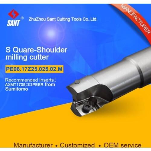Customized size Square Should Milling Cutter Kr 90 PE06.17Z25.025.02.M, with APKT1705PER insert