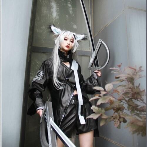 Game Arknights Lappland Cosplay Costume Halloween Carnival Party Costumes Women Dress Cosplay Props Wig Sword Full Set
