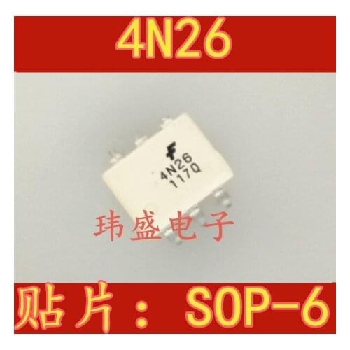 10pcs 4N26 SOP-6 4N26sr2m