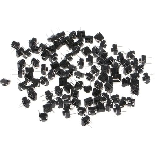 100Pcs/set 2Pin Micro Momentary Push Button Tactile Switch Micro Switch for Electronic Appliance