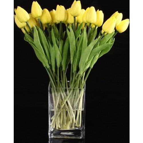 20pcs Tulip Flower Latex Real Touch For Wedding Decor Flower Best Quality KC453