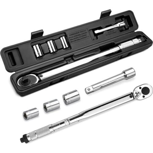 1/2-Inch Drive Click Torque Wrench (10-150 Ft-Lbs.Or 13.6-203.5 Nm) 24-Tooth Dual Scale Alloy Steel