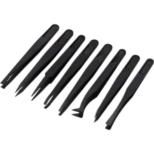 8 Pcs Epoxy Resin Mold Tweezers Set Nail Art DIY Picking Tools Anti-static Precision for DIY Crafts Jewelry Making