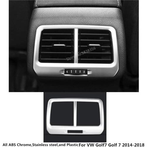 Car trim rear back upside Air conditioning Outlet Vent panel lamp 1pcs for VW Volkswagen Golf7 Golf 7 2014 2015 2016 2017 2018