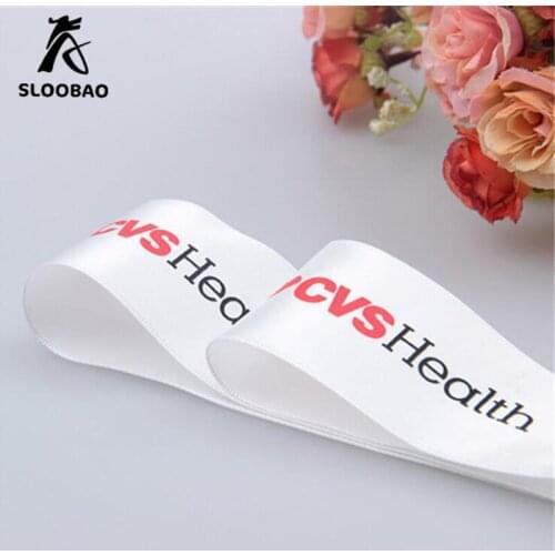 Free shipping customized 100yards satin printed single face ribbon for gift/packing/clothing/silk/hair/party/birthday/wedding