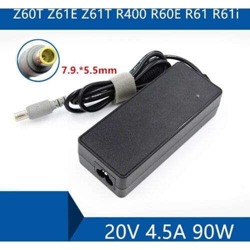 Laptop AC Adapter DC Charger Connector Port Cable For Lenovo Z60T Z61E Z61T R400 R60E R61 R61i 20V 4.5A 90W