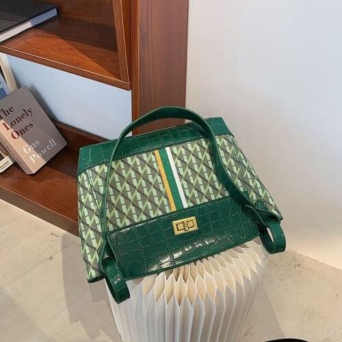 Crocodile Pattern Large Armpit Bag 2021 Fashion New PU Leather Womens Designer Handbag High Capacity Shoulder Messenger Bag