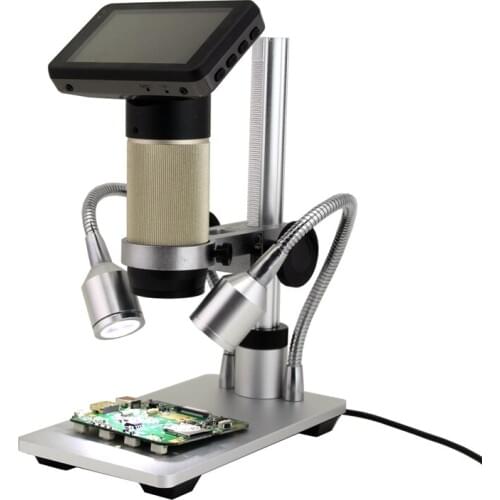 HDMI Microscope 1080P HD USB Digital Video Microscopes 300X Long Object Distance Phone PCB Soldering Repair Camera Magnifier