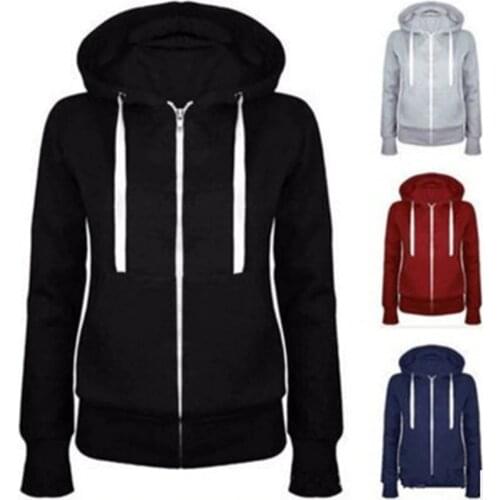 Classic Women Sports Hoodies 2020 New Spring Zipper Hooded Sporting Hoody Jacket Womens Runing Jackets Outdoor Gym Coats