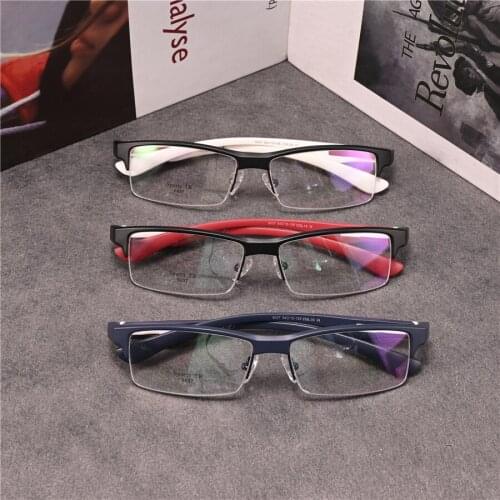 Rockjoy Sports Eyeglasses Frames Male Women Semi Rimless Glasses Men Plain Spectacles for Prescription Optical Lens