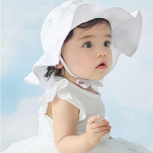 Toddler Infant Baby Girl Outdoor Bucket Hat Summer Sun Beach Bonnet Beanie Cap