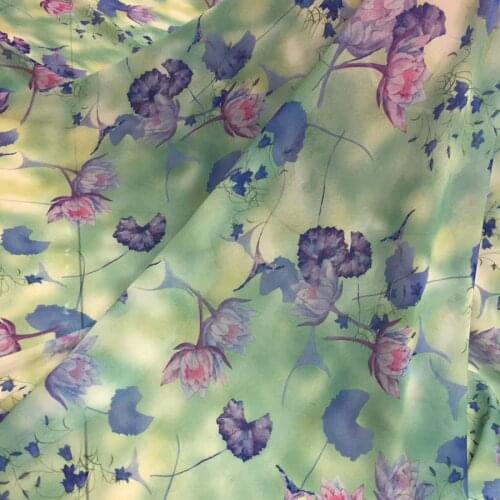 Cosplay Dress Fabric Soft Ombre Flower Chiffon sewing fabric Flowing Silky Scarf Cosplay Dress Skirt Clothing Material
