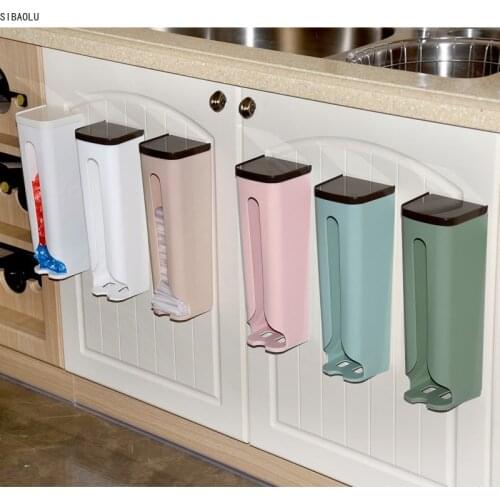 Home Garbage Bag Storage Rack Storage Box Creative Kitchen Bedroom Bathroom Organizer Garbage Bag Storage Holder Organizer